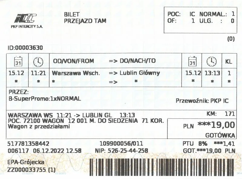 Kiedy można oddać bilet PKP? Przewodnik po zasadach i terminach