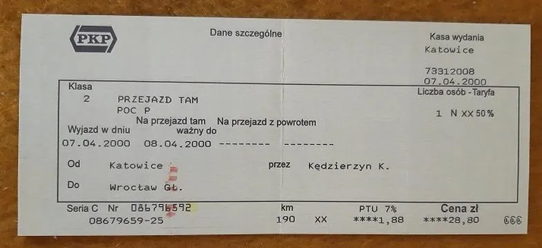 Bilety PKP w nocy