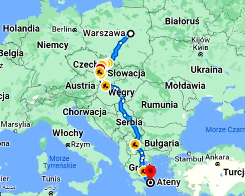 Podróż do Grecji samochodem