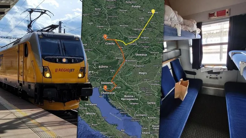 Podróż pociągiem do Chorwacji