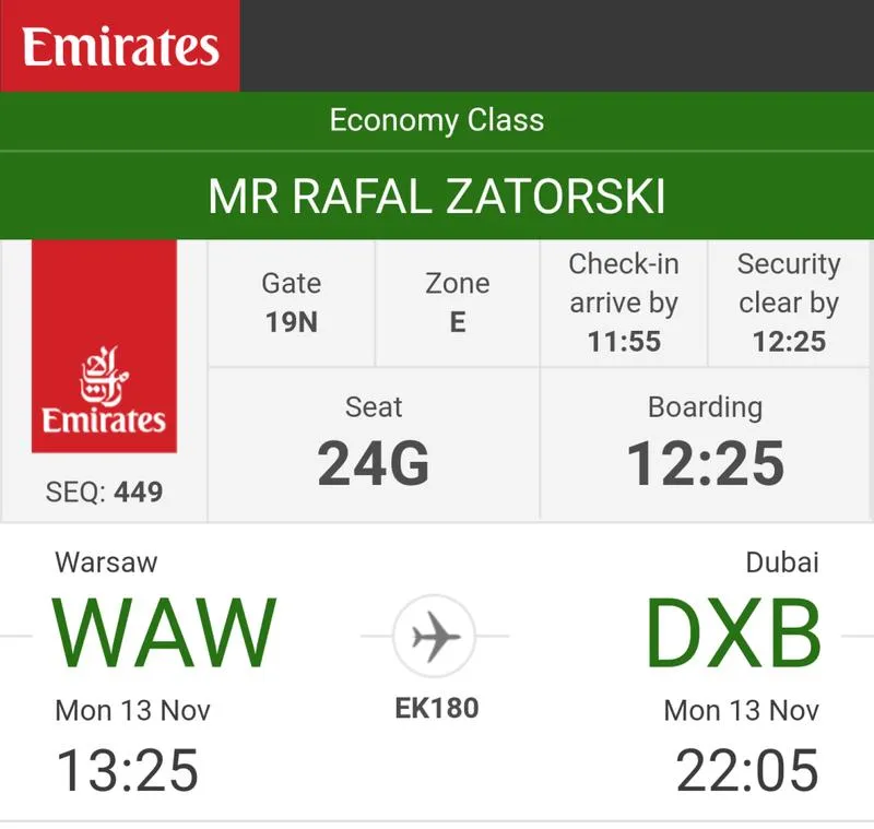 Przygotowanie do długiego lotu