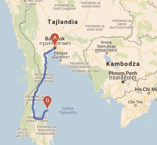 Transport z Bangkoku do Phuket