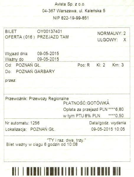 Zakup biletów PKP Intercity