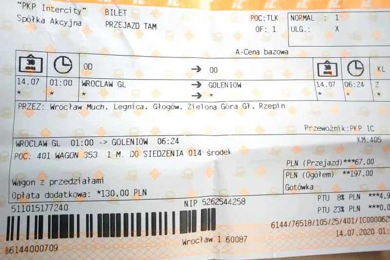Zasady zwrotu biletów