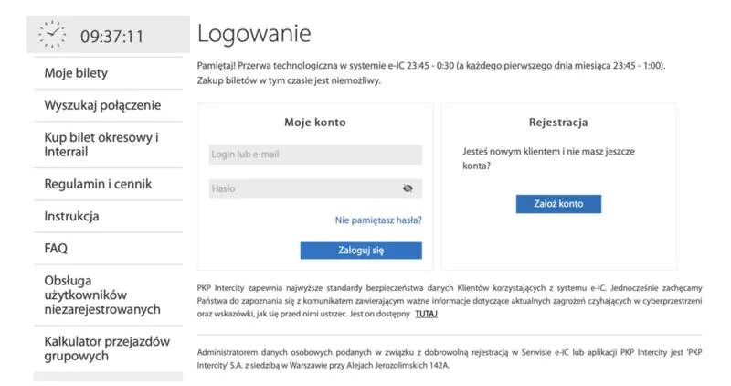 Zwrot pieniędzy za bilet PKP